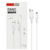 کابل آیفونی فست شارژ Tranyoo X1-I 2.1A 1m