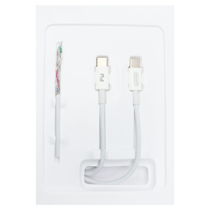 کابل تبدیل فست شارژ Tranyoo X11 3A QC3 PD Type-C TO Type-C 1.2m