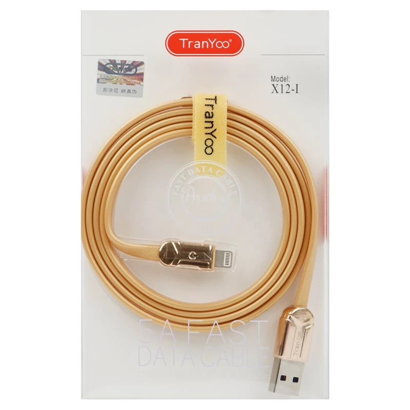 کابل آیفونی فست شارژ Tranyoo X12-I 5A 1.2m