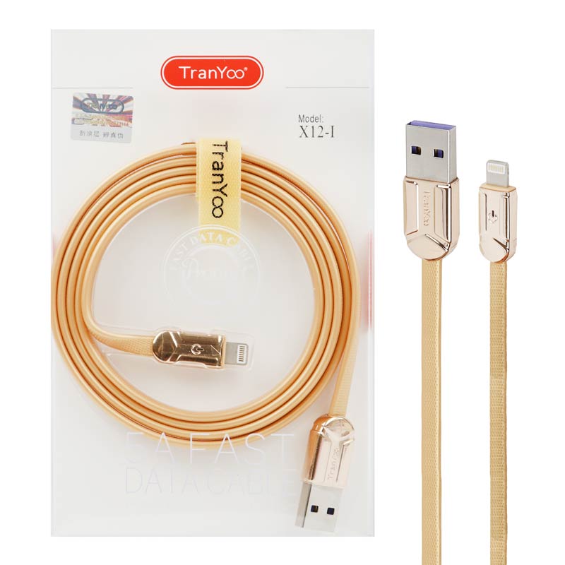 کابل آیفونی فست شارژ Tranyoo X12-I 5A 1.2m