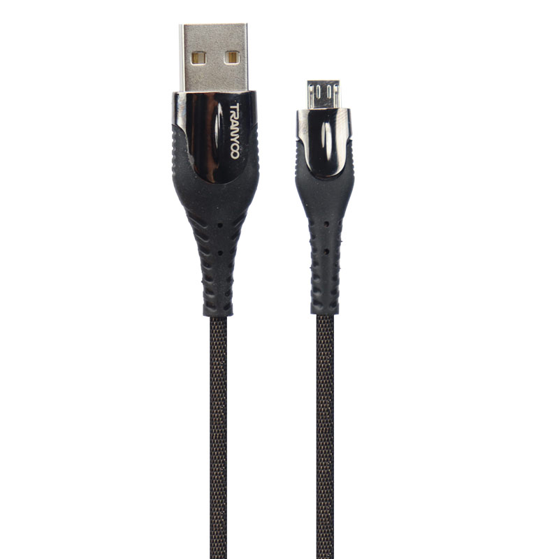 کابل میکرو یو اس بی فست شارژ Tranyoo X13-V 5A 1m