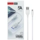 کابل آیفونی فست شارژ Tranyoo X3-I 5A 1m