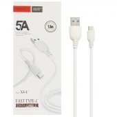 کابل فست شارژ Tranyoo X4-C 5A Type-C 1m