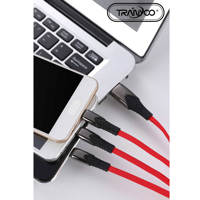 کابل 3 سر Tranyoo XS3 1.2m