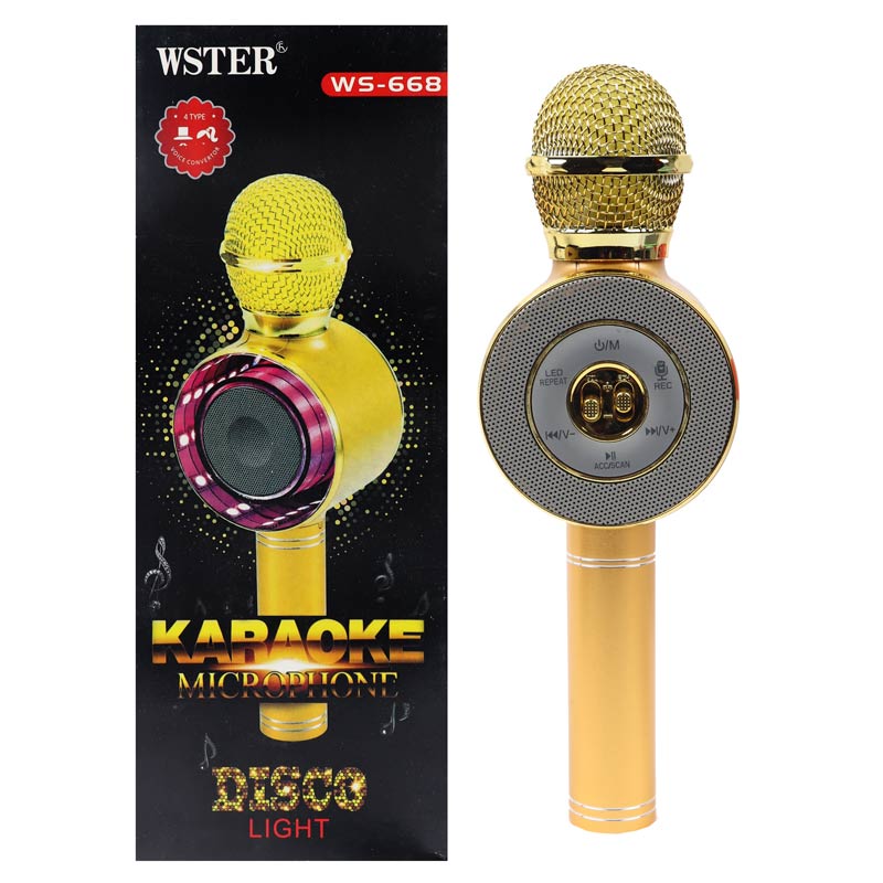 میکروفون و اسپیکر بلوتوثی رم و فلش خور Wster WS-668
