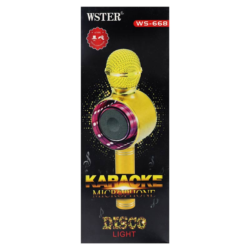 میکروفون و اسپیکر بلوتوثی رم و فلش خور Wster WS-668