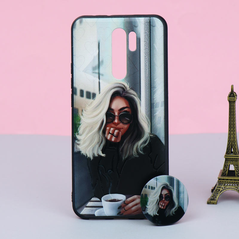 قاب + پاپ سوکت Xiaomi Redmi 9 کد3 سری B