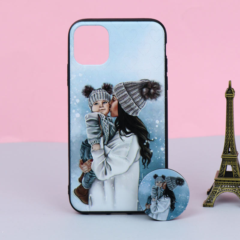 قاب + پاپ سوکت iPhone 11 کد5 سری B