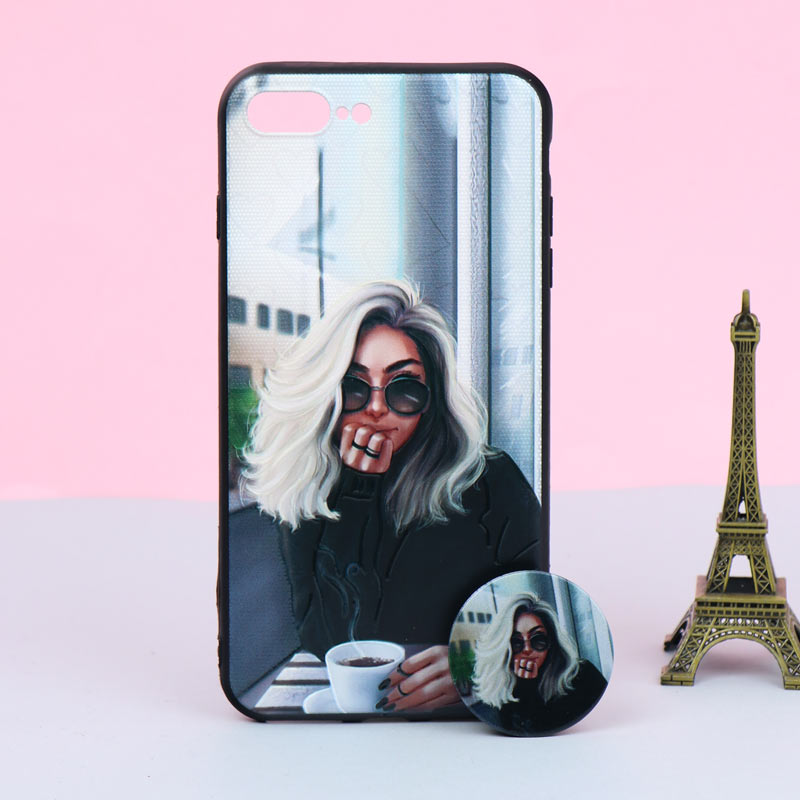 قاب + پاپ سوکت iPhone 7 Plus / 8 Plus کد3 سری B
