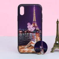 قاب + پاپ سوکت iPhone X کد2 سری B