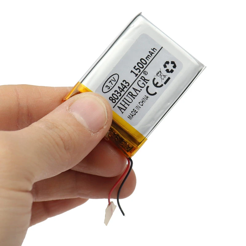 باتری لیتیوم 1500mAh 43*33*9mm 803443