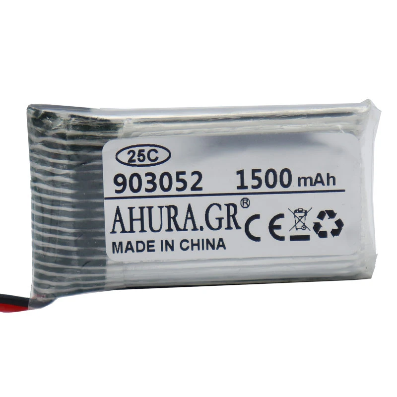 باتری لیتیوم 1500mAh 55*29*10mm 903052