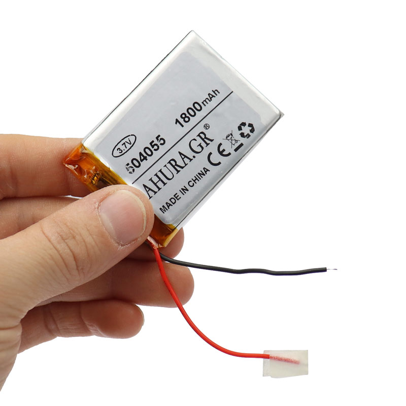 باتری لیتیوم 1800mAh 55*35*5mm 504055