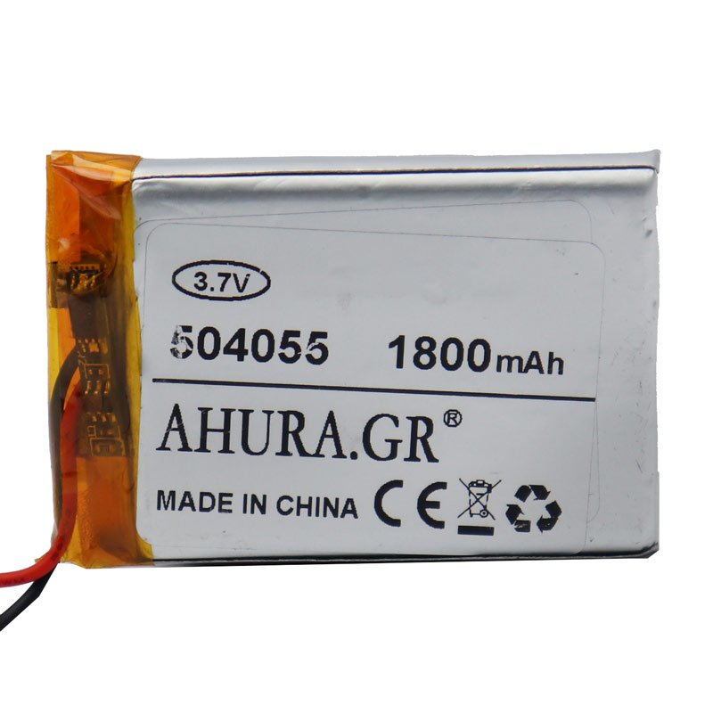 باتری لیتیوم 1800mAh 55*35*5mm 504055