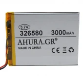 باتری لیتیوم 3000mAh 80*60*4mm 326580