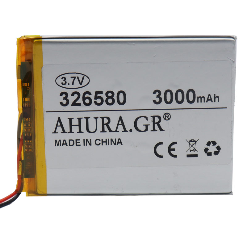باتری لیتیوم 3000mAh 80*60*4mm 326580