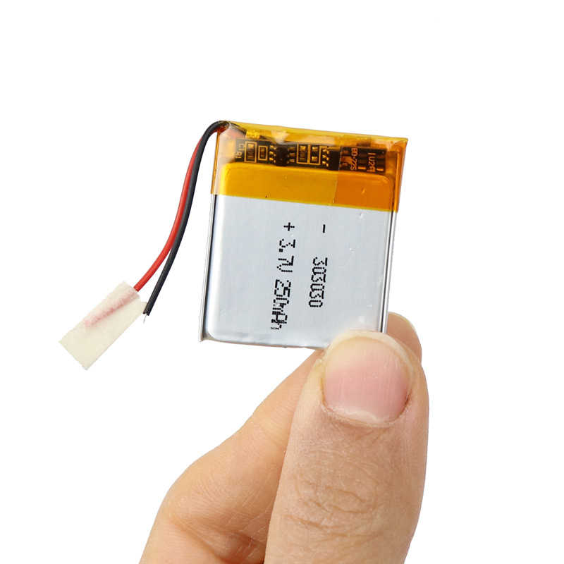 باتری لیتیوم 250mAh 30*25*3mm 303030