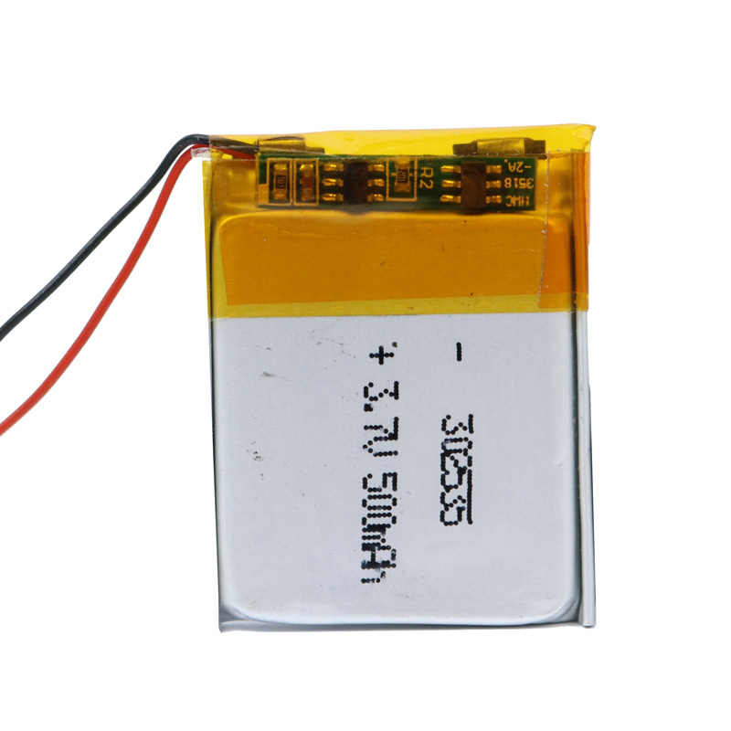 باتری لیتیوم 500mAh 30*25*2mm 302535