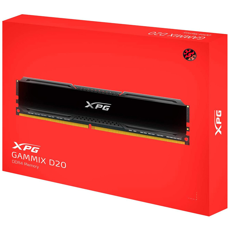 رم کامپیوتر ADATA XPG GAMMIX D20 U-DIMM DDR4 16GB 3600MHz CL18 Dual