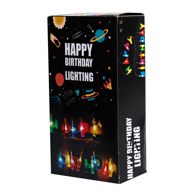 ریسه طرح Happy Birth Day باتری خور آفتابی 150Cm