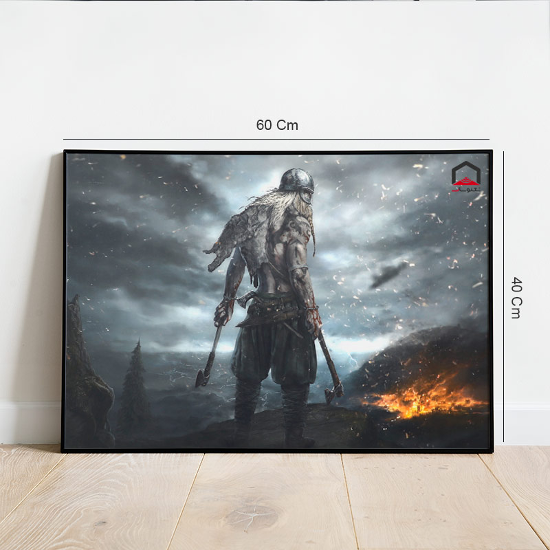 تابلو شاسی Assassins Creed VALHALLA 40*60 کد 2
