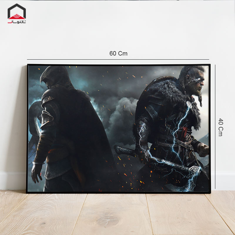 تابلو شاسی Assassins Creed VALHALLA 40*60 کد 4