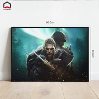 تابلو شاسی Assassins Creed VALHALLA 40*60 کد 5
