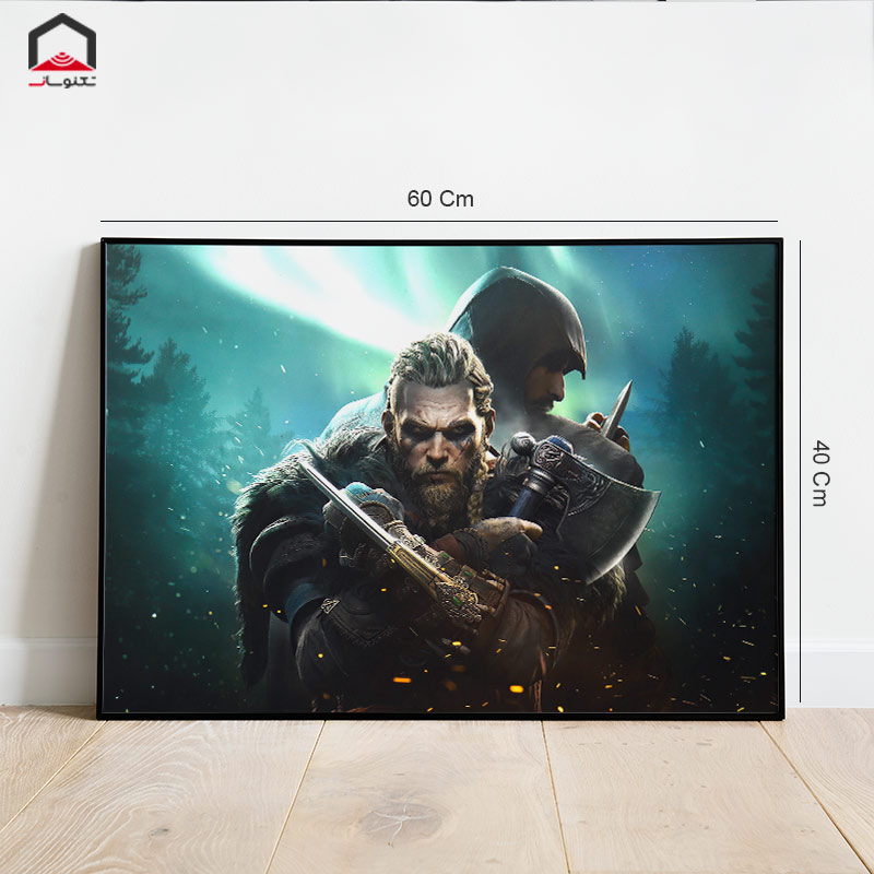 تابلو شاسی Assassins Creed VALHALLA 40*60 کد 5