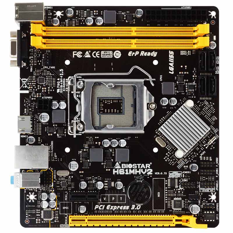 مادربرد بایوستار H61MHV2 DDR3