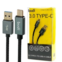 کابل فست شارژ BUDI M8J178T-BLK 3A Type-C 1.2m