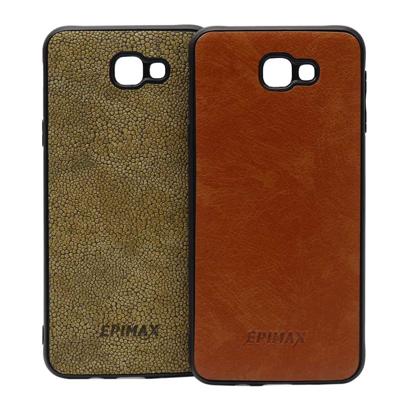 قاب چرمی قهوه ای EPIMAX سامسونگ J5 Prime
