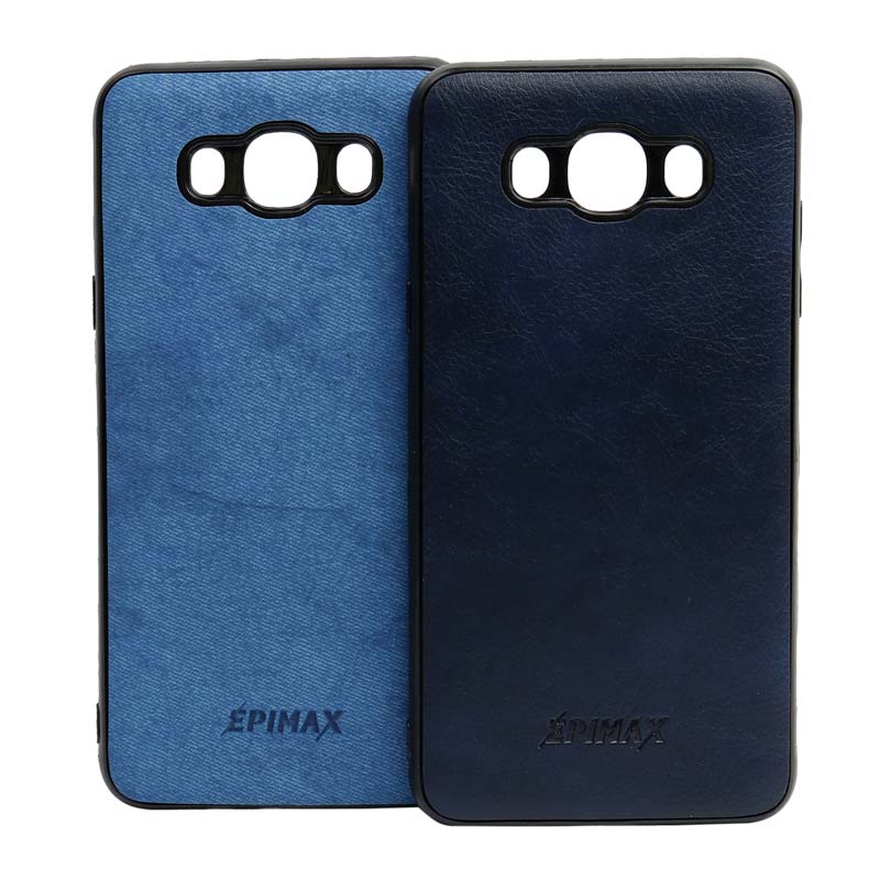 قاب چرمی آبی EPIMAX سامسونگ J7 2016