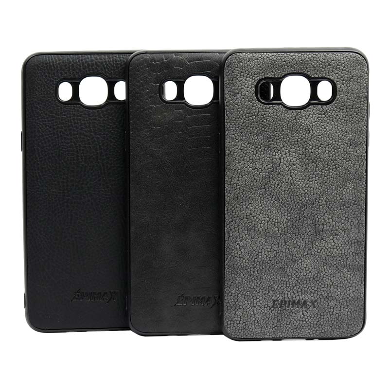 قاب چرمی مشکی EPIMAX سامسونگ J7 2016