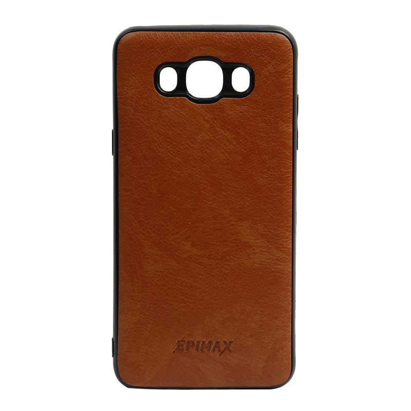 قاب چرمی قهوه ای EPIMAX سامسونگ J7 2016
