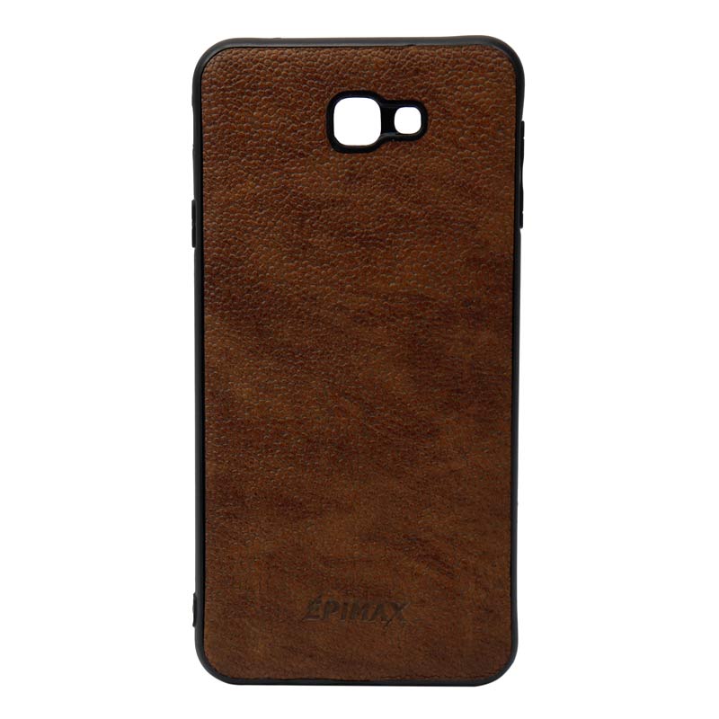 قاب چرمی قهوه ای EPIMAX سامسونگ J7 Prime
