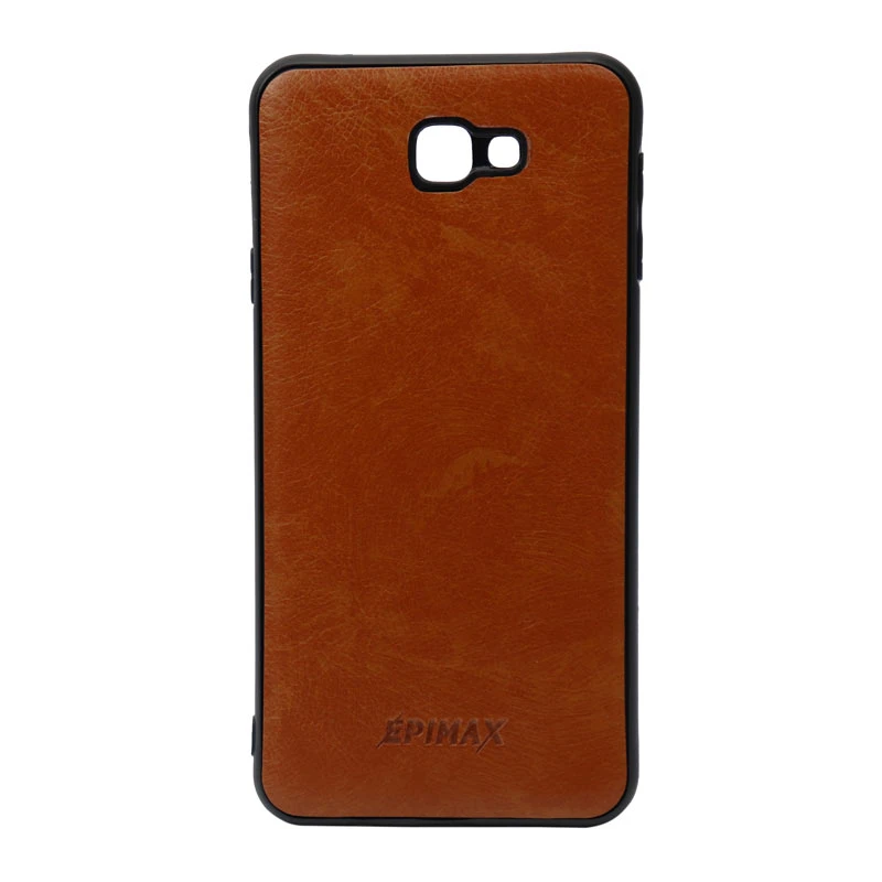 قاب چرمی قهوه ای EPIMAX سامسونگ J7 Prime