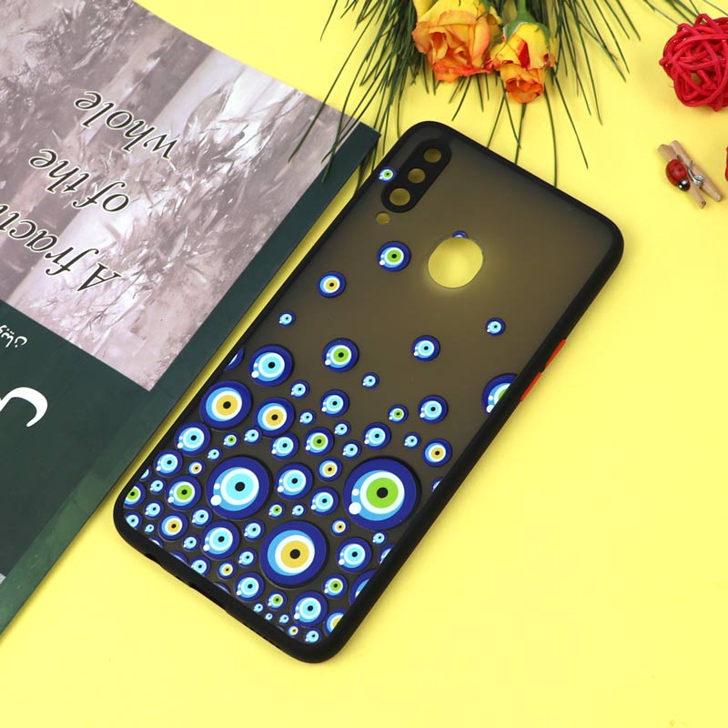 قاب PC مات محافظ لنزدار طرحدار چشم و نظر Samsung A20s
