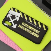 قاب طرحدار مشکی Off White شیائومی Redmi 9A