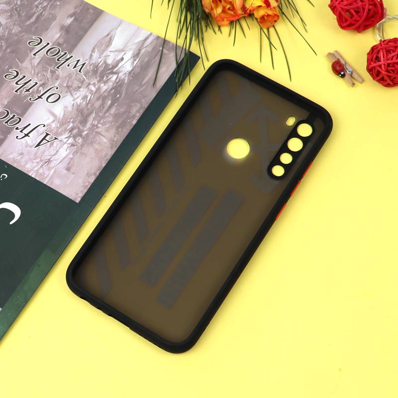 قاب PC مات محافظ لنزدار طرحدار Off White شیائومی Redmi Note 8