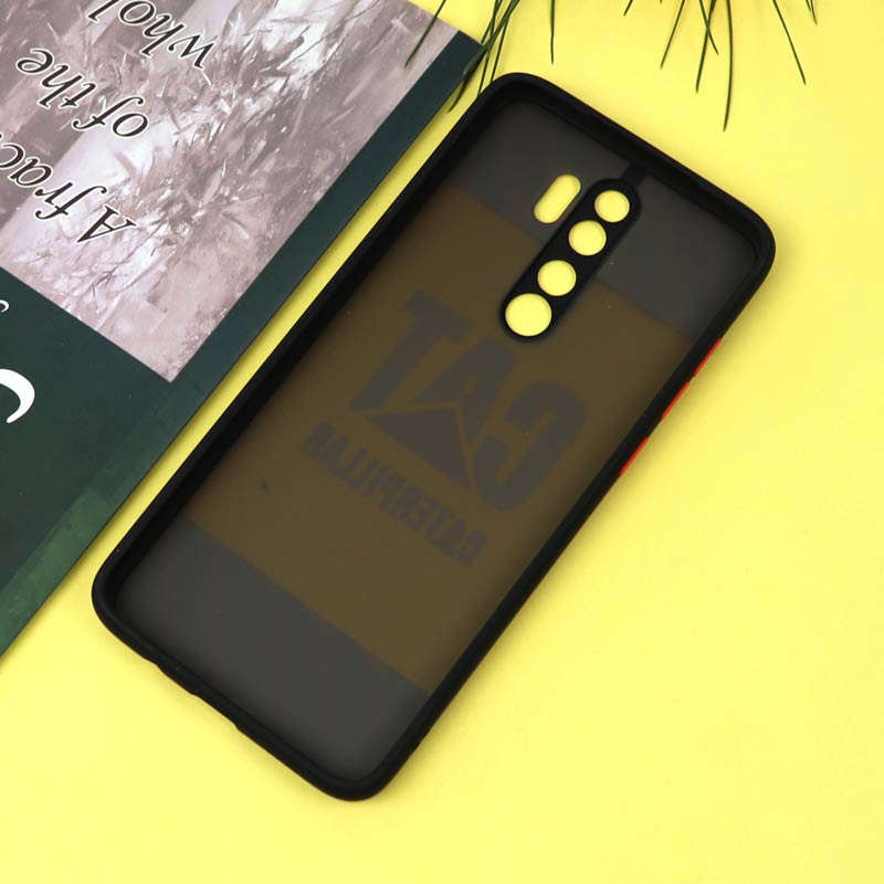 قاب PC مات محافظ لنزدار طرحدار CAT شیائومی Redmi Note 8 Pro