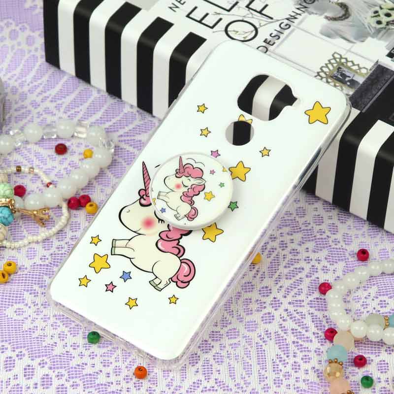 قاب سوپر IMD دور شفاف پاپ سوکت دار Xiaomi Redmi Note 9 یونیکورن