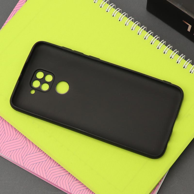 قاب طرحدار محافظ لنزدار مشکی پلنگی شیائومی Redmi Note 9