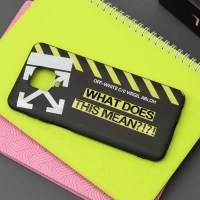 قاب طرحدار مشکی Off White شیائومی Redmi Note 9 Pro