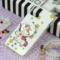 قاب سوپر IMD دور شفاف پاپ سوکت دار iPhone 11 Pro یونیکورن