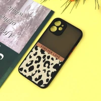 قاب PC مات محافظ لنزدار طرحدار پلنگی آیفون iPhone 12 Mini