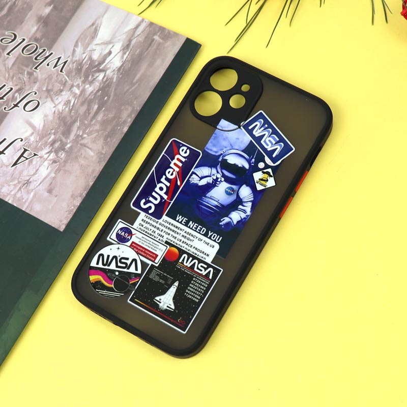 قاب PC مات محافظ لنزدار طرحدار NASA آیفون iPhone 12 Mini