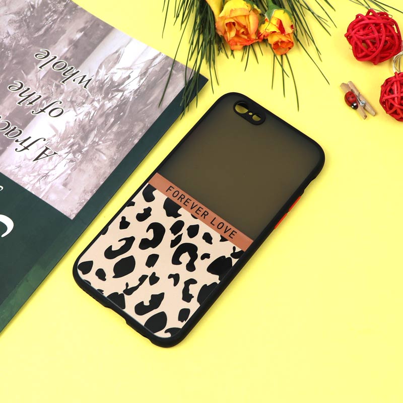 قاب PC مات محافظ لنزدار طرحدار پلنگی آیفون iPhone 6 / 6s