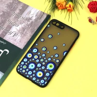 قاب PC مات محافظ لنزدار طرحدار چشم و نظر آیفون iPhone 7 Plus / 8 Plus