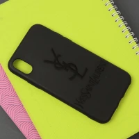 قاب طرحدار مشکی YSL آیفون iPhone X/XS