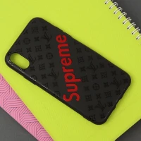 قاب طرحدار مشکی Superme آیفون iPhone X/XS